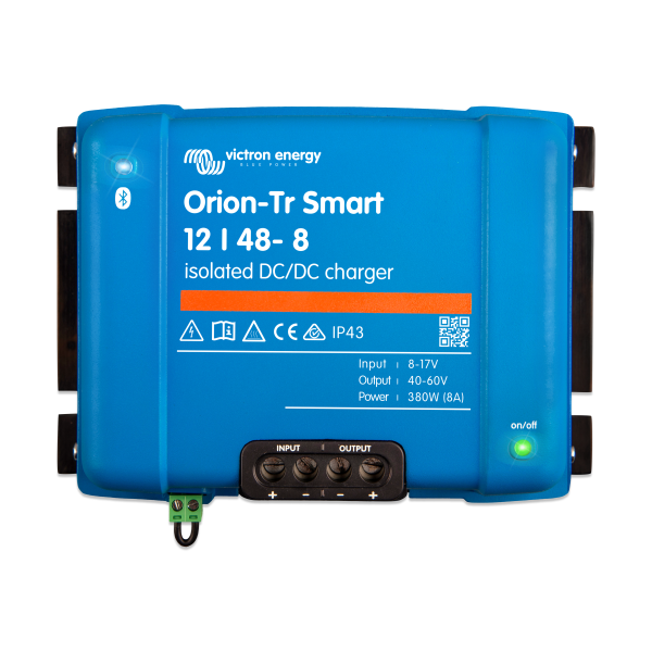 Orion-Tr-Smart-12-48-8-top.png Orion-Tr Smart 12/48-8A (380W) Isolated DC-DC charger