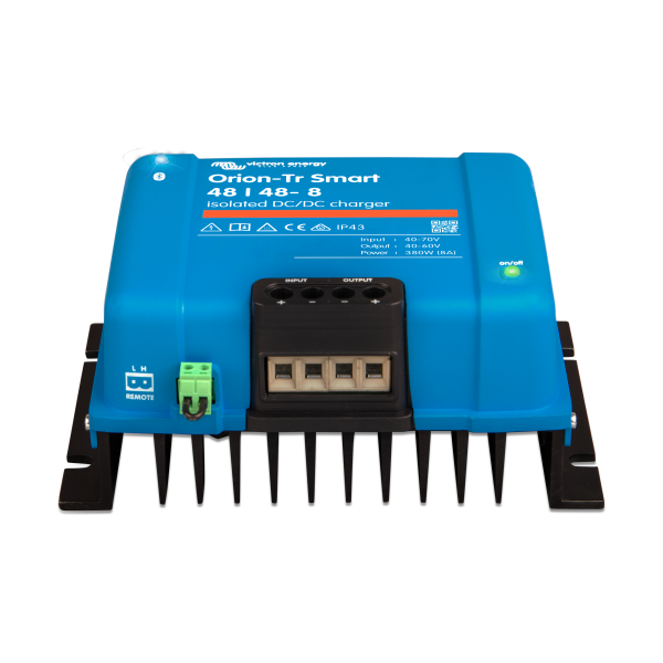 Orion-Tr-Smart-48-48-8-front.png Orion-Tr Smart 48/48-8A (380W) Isolated DC-DC charger